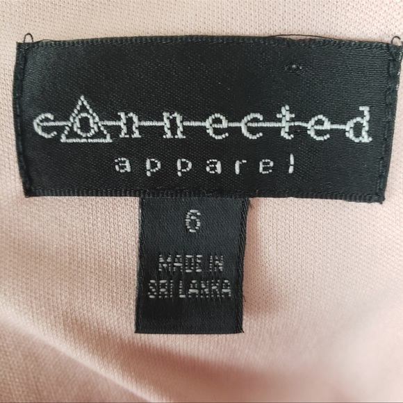 Connected Apparel Women’s Pink Sequin Floral Lace Overly Dress Size 6 / Small - Picture 8 of 10